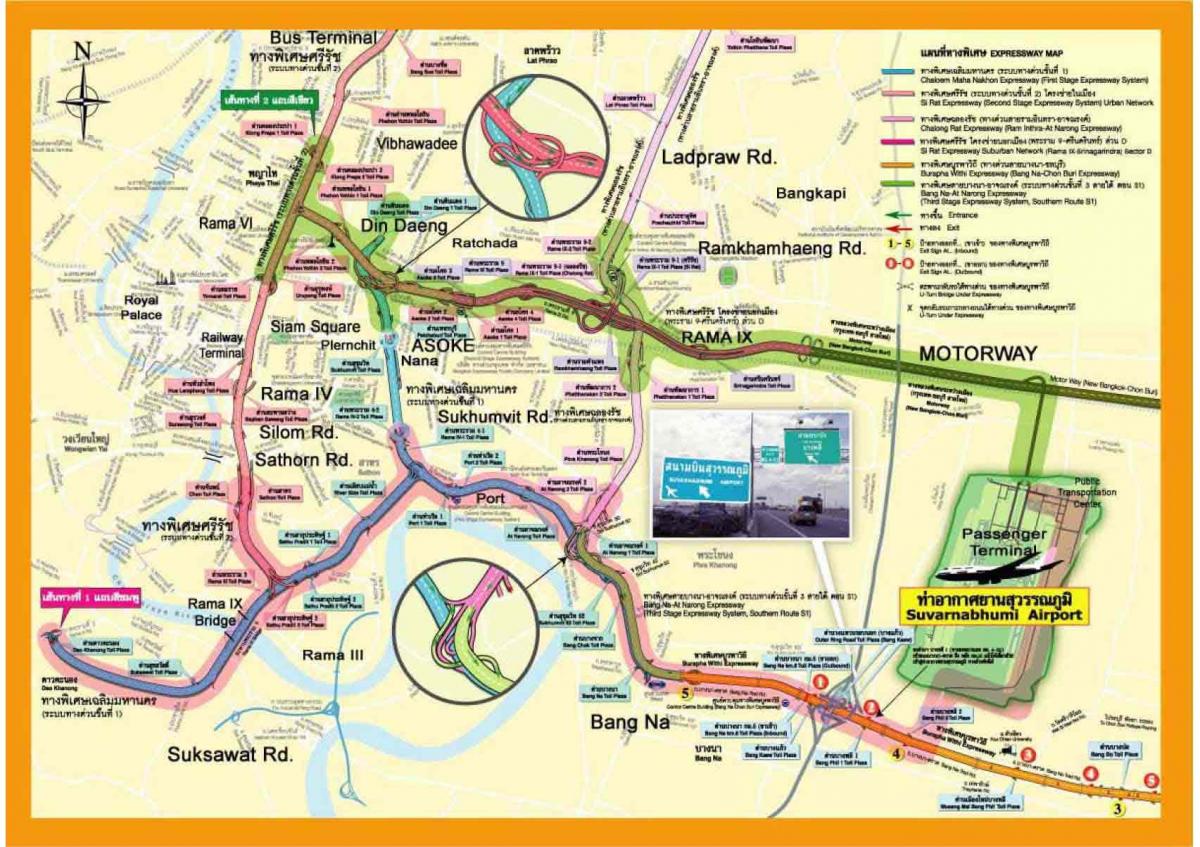harta e autostradave bangkok