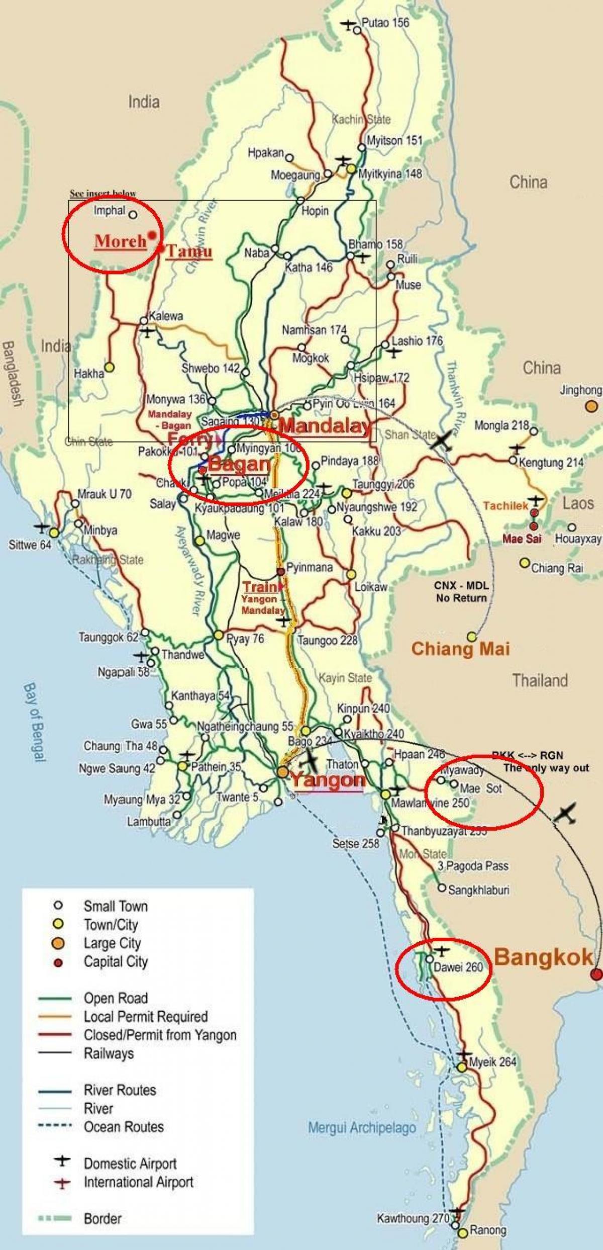 harta e autostradës bangkok