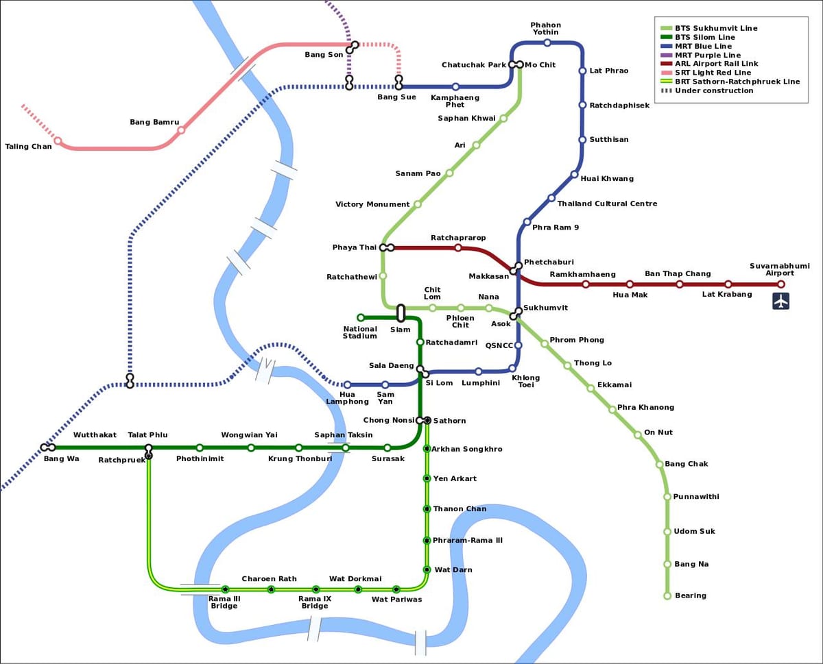 mrt hartë bangkok tajlandë