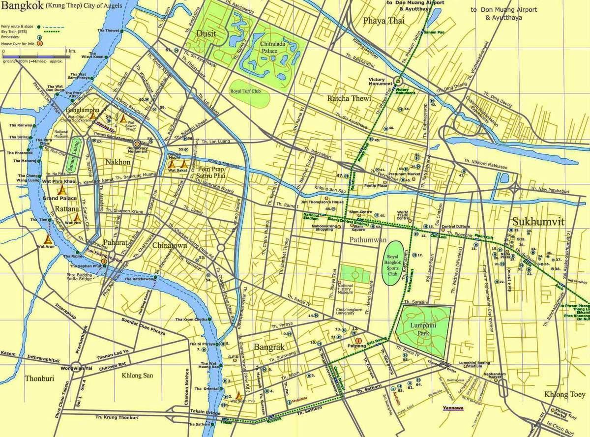 harta e rrugës bangkok