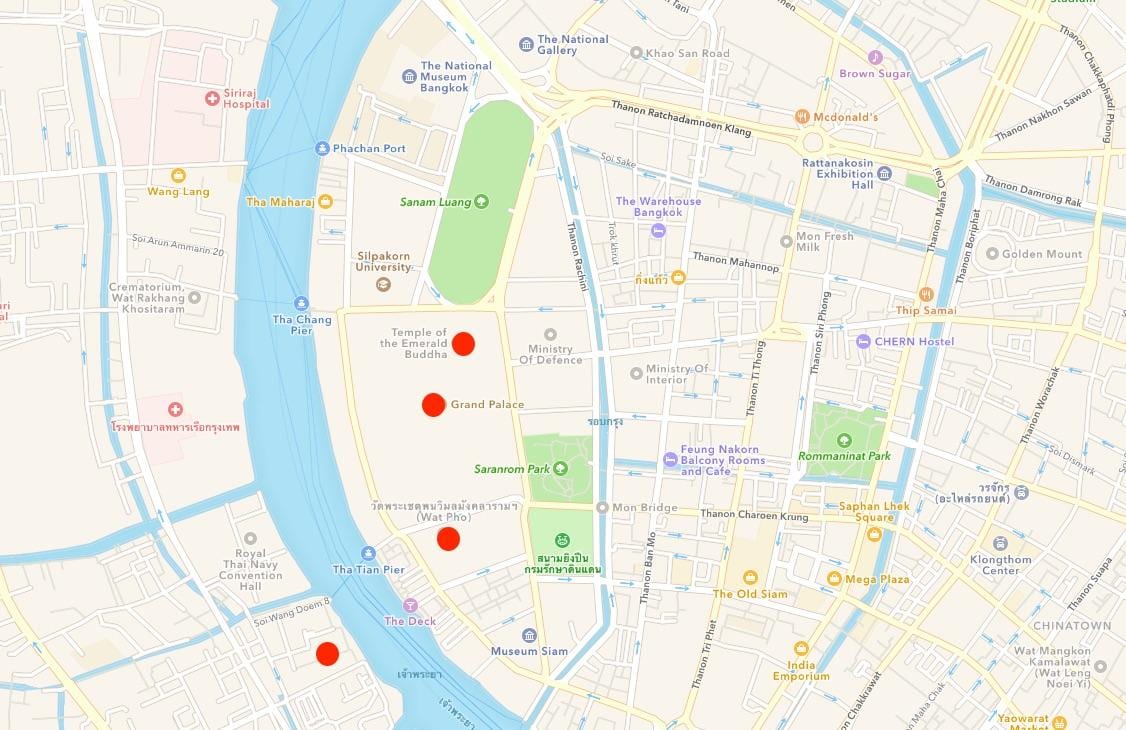 harta e tempujve në bangkok