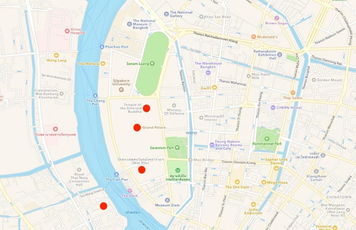 harta e tempujve në bangkok
