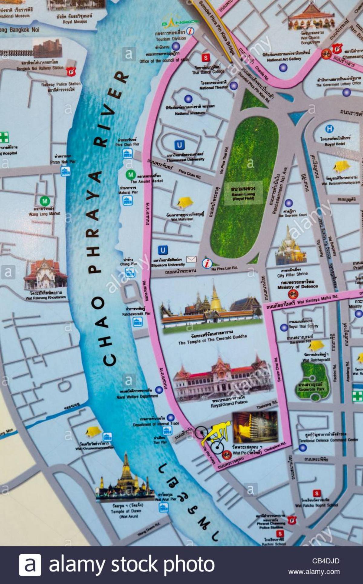 bangkok hartën turistike spote