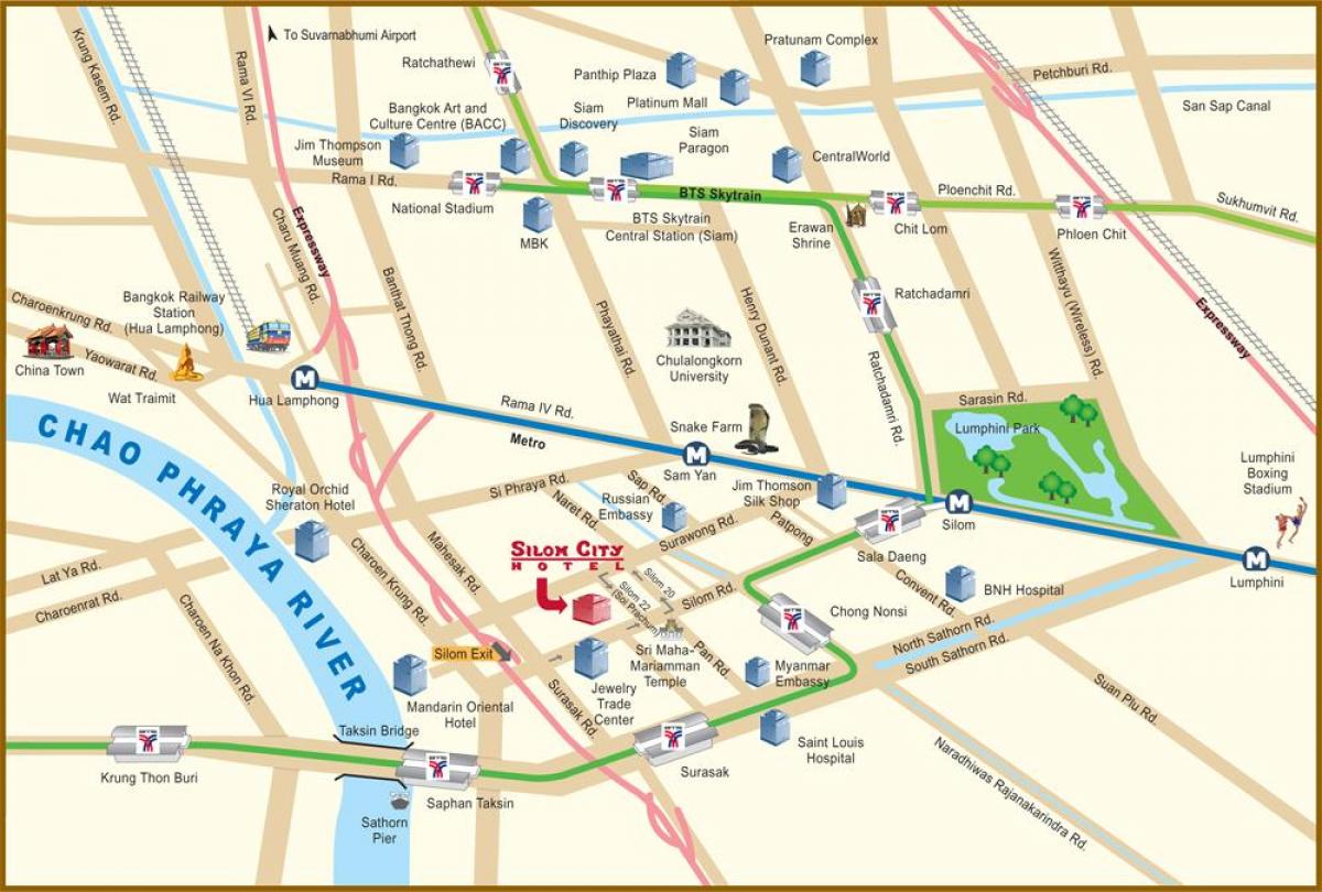 harta e lumit të qytetit bangkok
