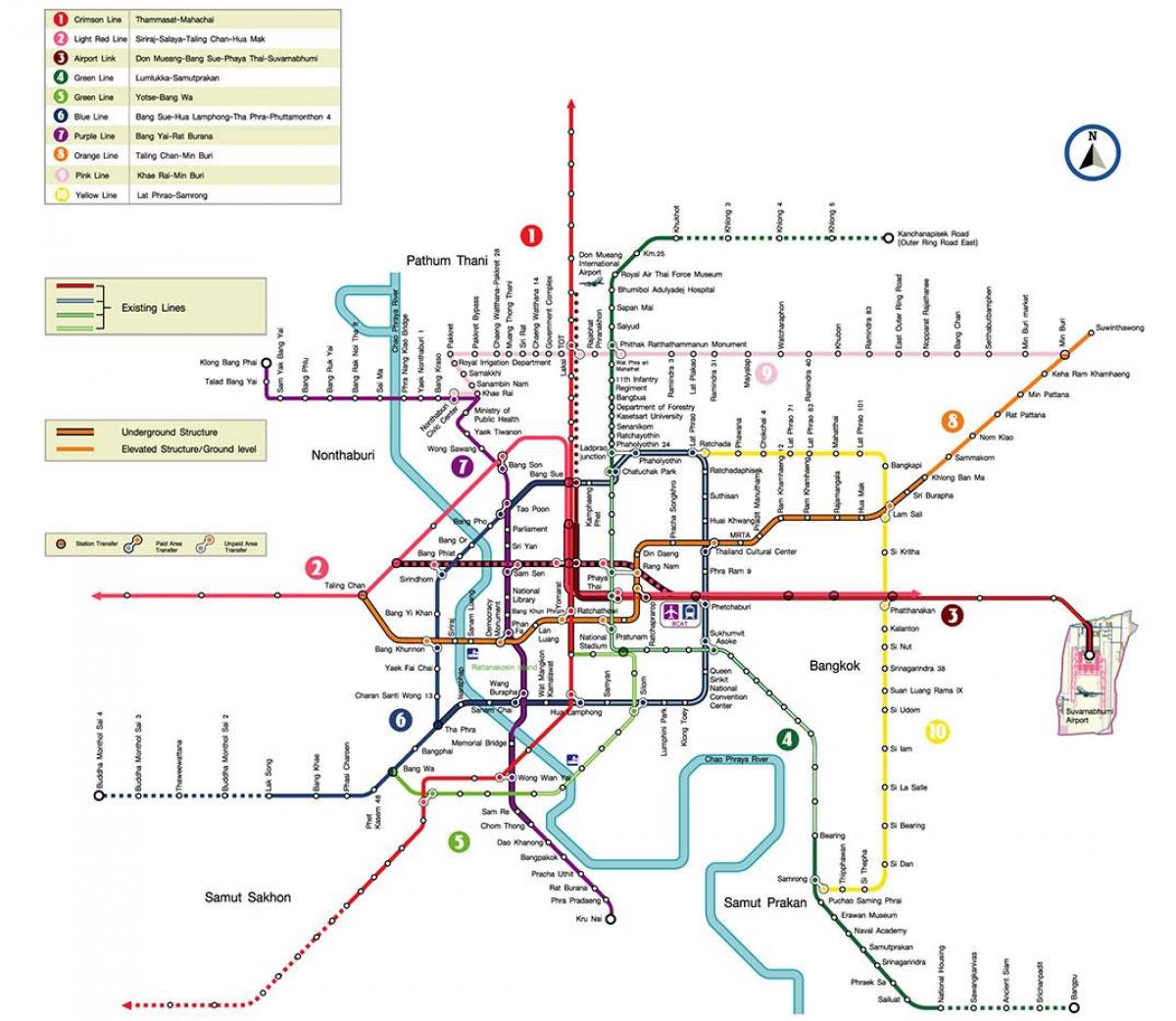 bangkok metro stacion hartë