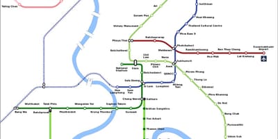 Mrt hartë bangkok tajlandë