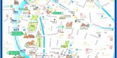 Bangkok tajlandë hartën turistike