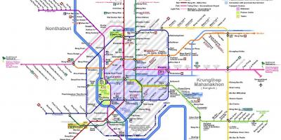 Bangkok tren linjë hartë