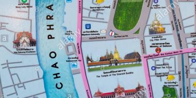 Bangkok hartën turistike spote