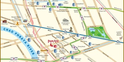 Harta e lumit të qytetit bangkok