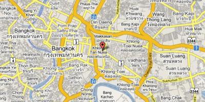 Harta e sukhumvit zonën bangkok
